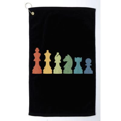 Funny Chess Pieces Board Gift Game Lover Player Themed Chess Gift 9 Platinum Collection Golf Towel