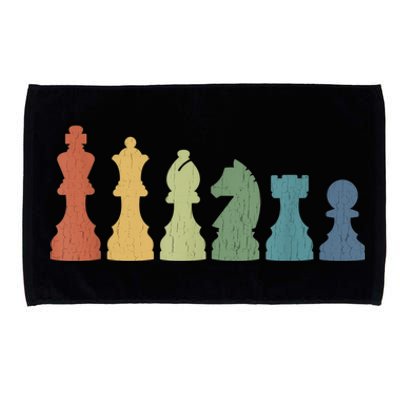 Funny Chess Pieces Board Gift Game Lover Player Themed Chess Gift 9 Microfiber Hand Towel