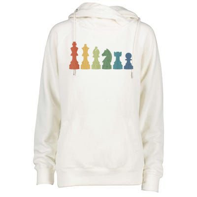 Funny Chess Pieces Board Gift Game Lover Player Themed Chess Gift 9 Womens Funnel Neck Pullover Hood