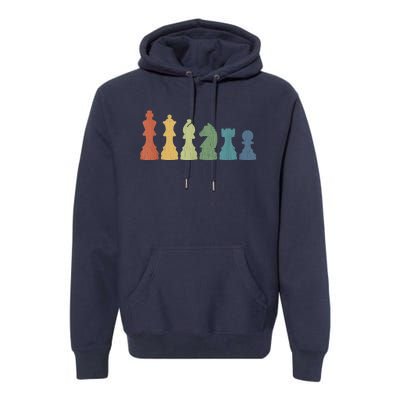 Funny Chess Pieces Board Gift Game Lover Player Themed Chess Gift 9 Premium Hoodie