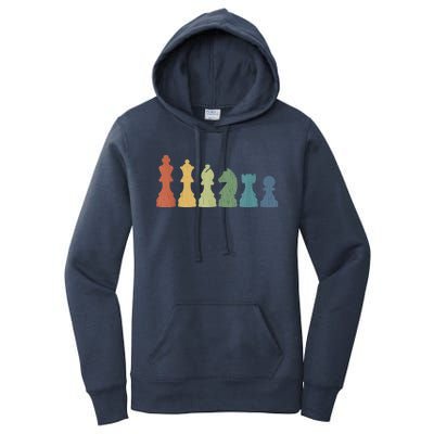 Funny Chess Pieces Board Gift Game Lover Player Themed Chess Gift 9 Women's Pullover Hoodie