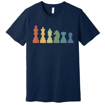 Funny Chess Pieces Board Gift Game Lover Player Themed Chess Gift 9 Premium T-Shirt