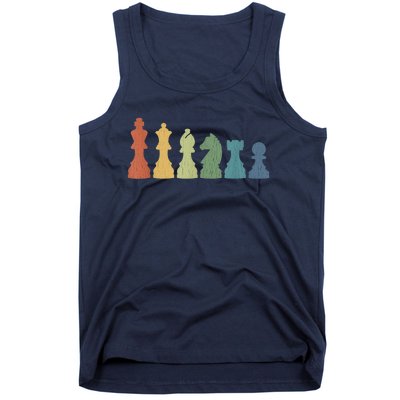 Funny Chess Pieces Board Gift Game Lover Player Themed Chess Gift 9 Tank Top