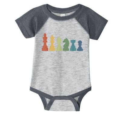 Funny Chess Pieces Board Gift Game Lover Player Themed Chess Gift 9 Infant Baby Jersey Bodysuit