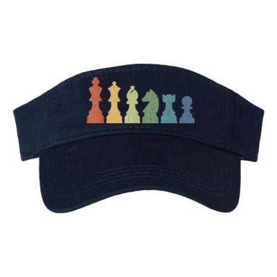 Funny Chess Pieces Board Gift Game Lover Player Themed Chess Gift 9 Valucap Bio-Washed Visor