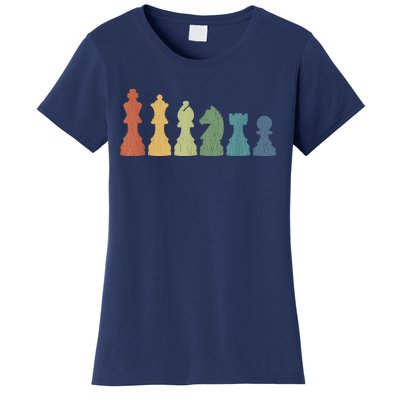 Funny Chess Pieces Board Gift Game Lover Player Themed Chess Gift 9 Women's T-Shirt