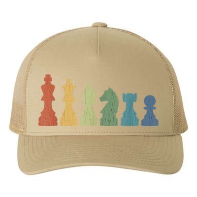 Funny Chess Pieces Board Gift Game Lover Player Themed Chess Gift 9 Yupoong Adult 5-Panel Trucker Hat