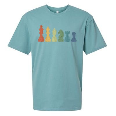 Funny Chess Pieces Board Gift Game Lover Player Themed Chess Gift 9 Sueded Cloud Jersey T-Shirt