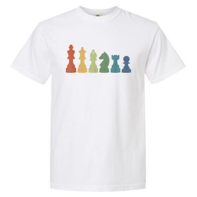 Funny Chess Pieces Board Gift Game Lover Player Themed Chess Gift 9 Garment-Dyed Heavyweight T-Shirt