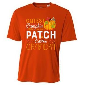 Funny Cutest Pumpkin In The Patch Call Me Grandpa Halloween Gift Cooling Performance Crew T-Shirt