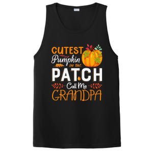 Funny Cutest Pumpkin In The Patch Call Me Grandpa Halloween Gift PosiCharge Competitor Tank