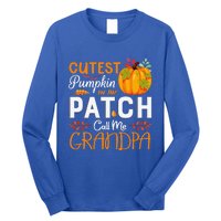 Funny Cutest Pumpkin In The Patch Call Me Grandpa Halloween Gift Long Sleeve Shirt