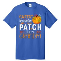 Funny Cutest Pumpkin In The Patch Call Me Grandpa Halloween Gift Tall T-Shirt