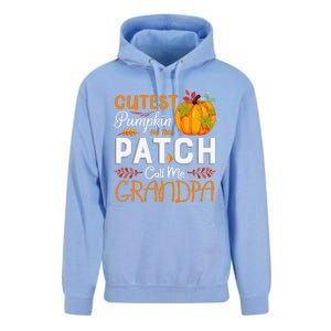 Funny Cutest Pumpkin In The Patch Call Me Grandpa Halloween Gift Unisex Surf Hoodie