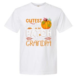 Funny Cutest Pumpkin In The Patch Call Me Grandpa Halloween Gift Garment-Dyed Heavyweight T-Shirt