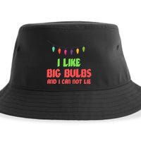 Funny Christmas Pun I Like Big Bulbs And I Can Not Lie Great Gift Sustainable Bucket Hat