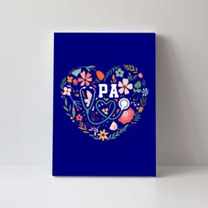 Floral Cute Pa Stethoscope Physician Assistant Appreciation Gift Canvas