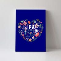 Floral Cute Pa Stethoscope Physician Assistant Appreciation Gift Canvas