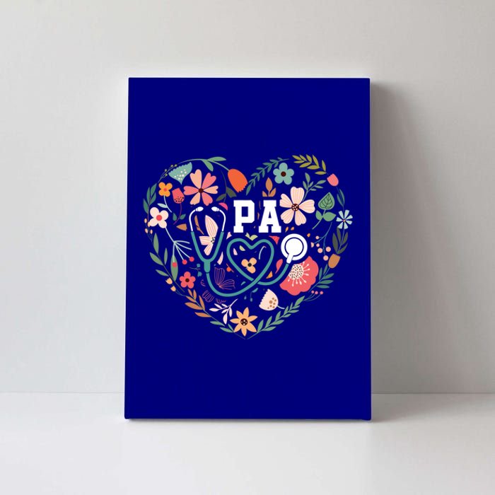 Floral Cute Pa Stethoscope Physician Assistant Appreciation Gift Canvas