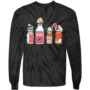 Funny Christmas Peppermint Propofol Nurse RN ICU CMA NICU Tie-Dye Long Sleeve Shirt