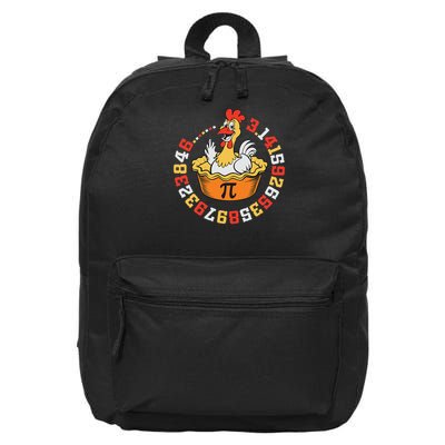 Funny Chicken Pot Pi Day Pie Math Lover Geek Gift 16 in Basic Backpack