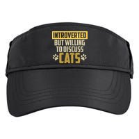 Funny Cat Paws Introverted But Willing To Discuss Cats Adult Drive Performance Visor