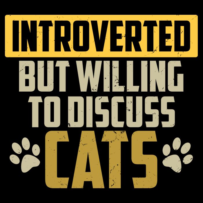 Funny Cat Paws Introverted But Willing To Discuss Cats Mousepad