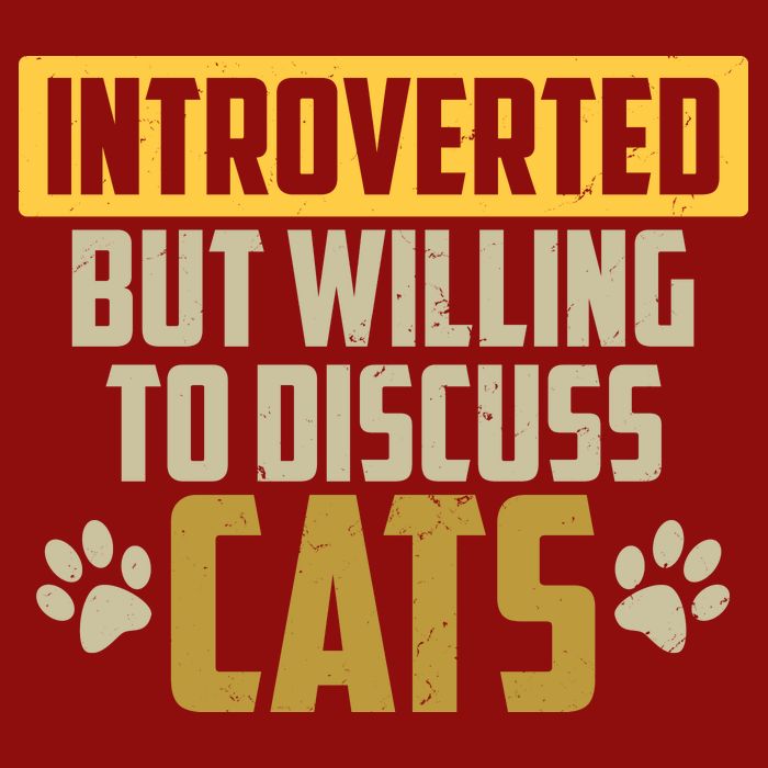 Funny Cat Paws Introverted But Willing To Discuss Cats Cooling Performance Crew T-Shirt