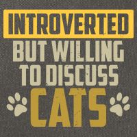 Funny Cat Paws Introverted But Willing To Discuss Cats Cotton Canvas Backpack