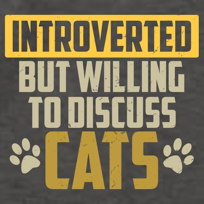 Funny Cat Paws Introverted But Willing To Discuss Cats Vector Backpack