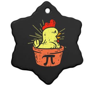 Funny Chicken Pot Pie Math Lover Teacher Gift Ceramic Star Ornament