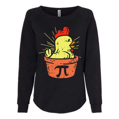 Funny Chicken Pot Pie Math Lover Teacher Gift Womens California Wash Sweatshirt