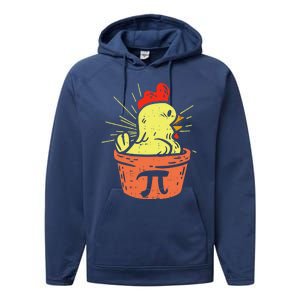 Funny Chicken Pot Pie Math Lover Teacher Gift Performance Fleece Hoodie