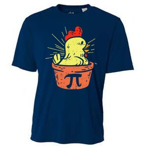 Funny Chicken Pot Pie Math Lover Teacher Gift Cooling Performance Crew T-Shirt