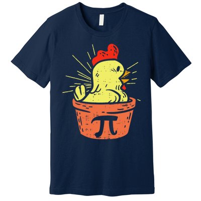 Funny Chicken Pot Pie Math Lover Teacher Gift Premium T-Shirt