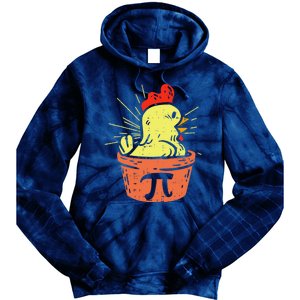 Funny Chicken Pot Pie Math Lover Teacher Gift Tie Dye Hoodie