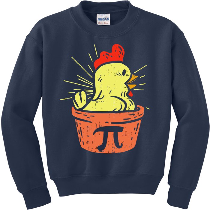 Funny Chicken Pot Pie Math Lover Teacher Gift Kids Sweatshirt