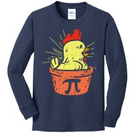 Funny Chicken Pot Pie Math Lover Teacher Gift Kids Long Sleeve Shirt