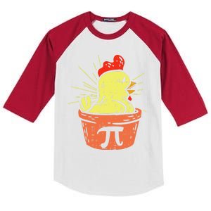 Funny Chicken Pot Pie Math Lover Teacher Gift Kids Colorblock Raglan Jersey