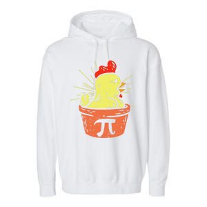 Funny Chicken Pot Pie Math Lover Teacher Gift Garment-Dyed Fleece Hoodie