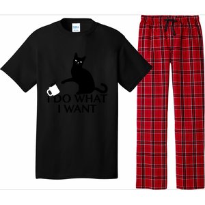 Funny Cat Personality Gift I Do What I Want Cute Gift Pajama Set