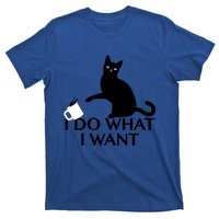 Funny Cat Personality Gift I Do What I Want Cute Gift T-Shirt