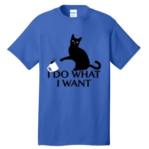 Funny Cat Personality Gift I Do What I Want Cute Gift Tall T-Shirt