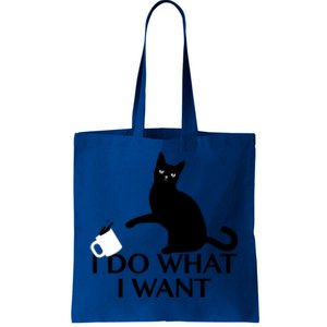 Funny Cat Personality Gift I Do What I Want Cute Gift Tote Bag