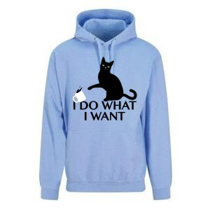 Funny Cat Personality Gift I Do What I Want Cute Gift Unisex Surf Hoodie