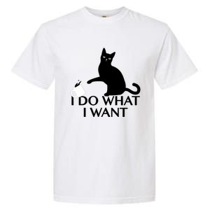 Funny Cat Personality Gift I Do What I Want Cute Gift Garment-Dyed Heavyweight T-Shirt