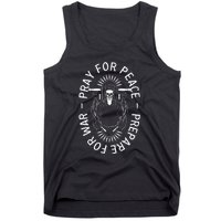 Funny Christian Pray For Peace Prepare For War Tank Top