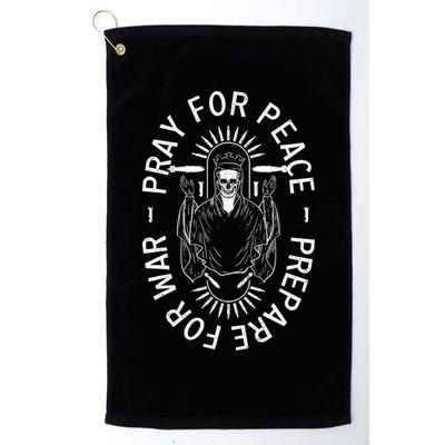 Funny Christian Pray For Peace Prepare For War Golf Towel