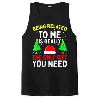 Funny Christmas Pajama Family Xmas S Being Related To Me Great Gift PosiCharge Competitor Tank