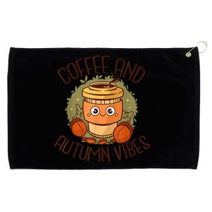 Fall Coffee Pumpkin Latte Coffee Autumn Vibes Spice Coffee Grommeted Golf Towel